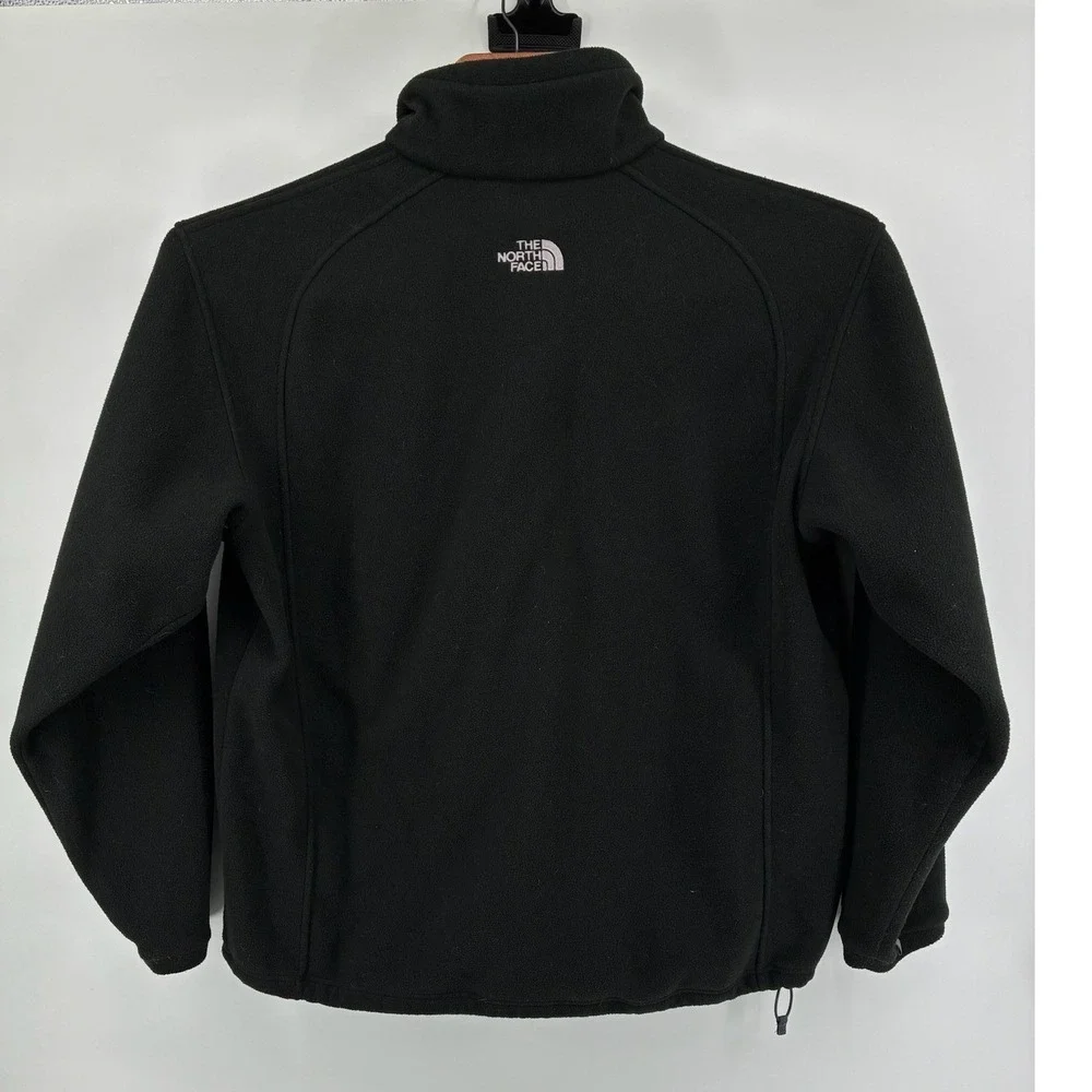 The North Face Mens XL Black Full Zip Fleece Jacket Mock Neck AL929747